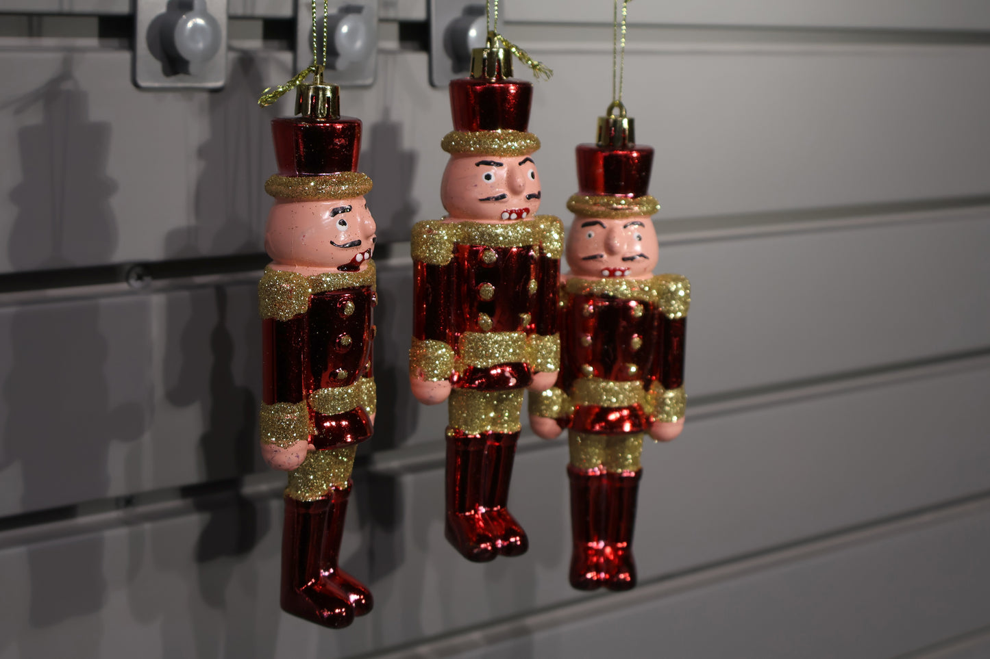 AG-70 | Nutcracker Soldier Ornament Set – 5.5" × 2" × 1.25", Set of 3