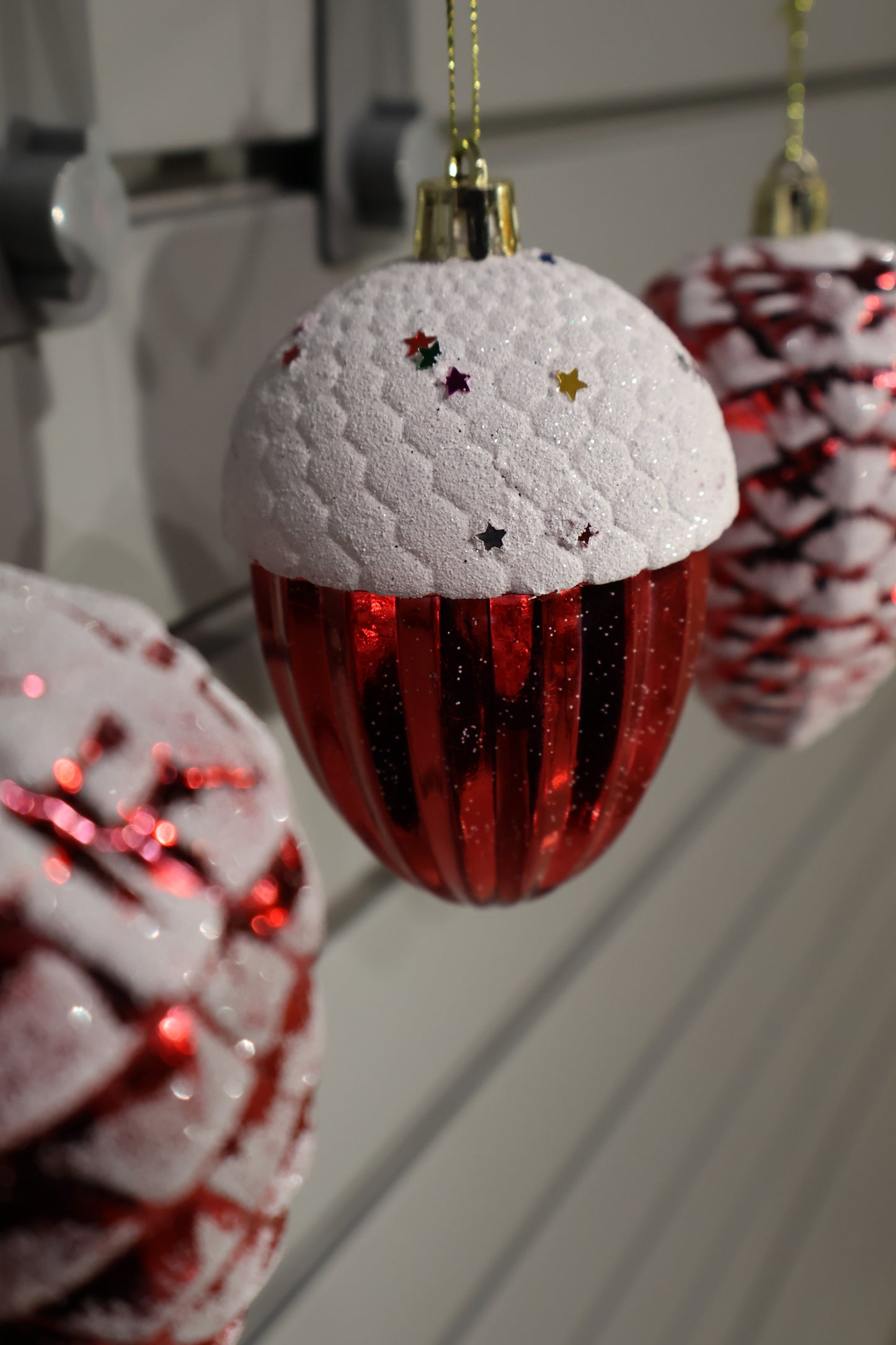 AG-72 | Christmas Bauble Ornament Set – 4" × 2.5", Set of 4