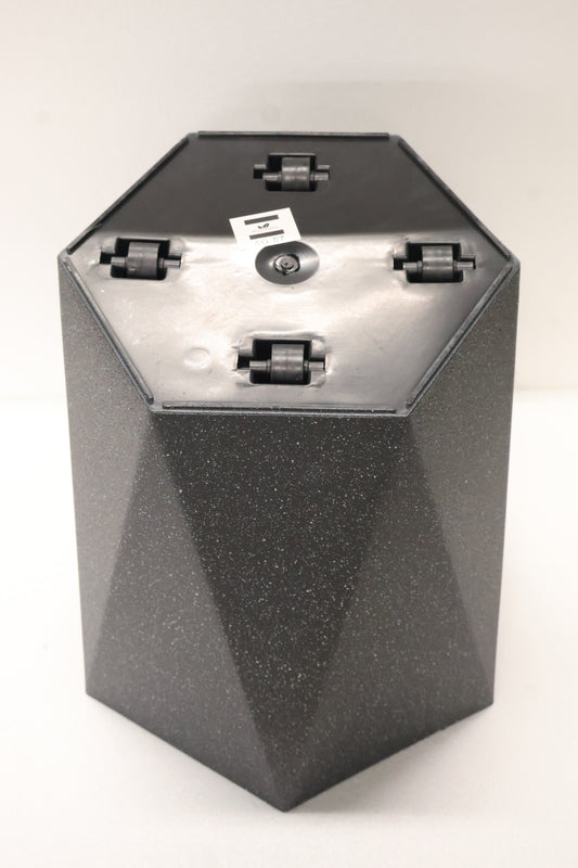 SANDBLAST FACETED PLANTER (ON WHEELS) — 15.4" × 15.7" (39 × 40 cm)