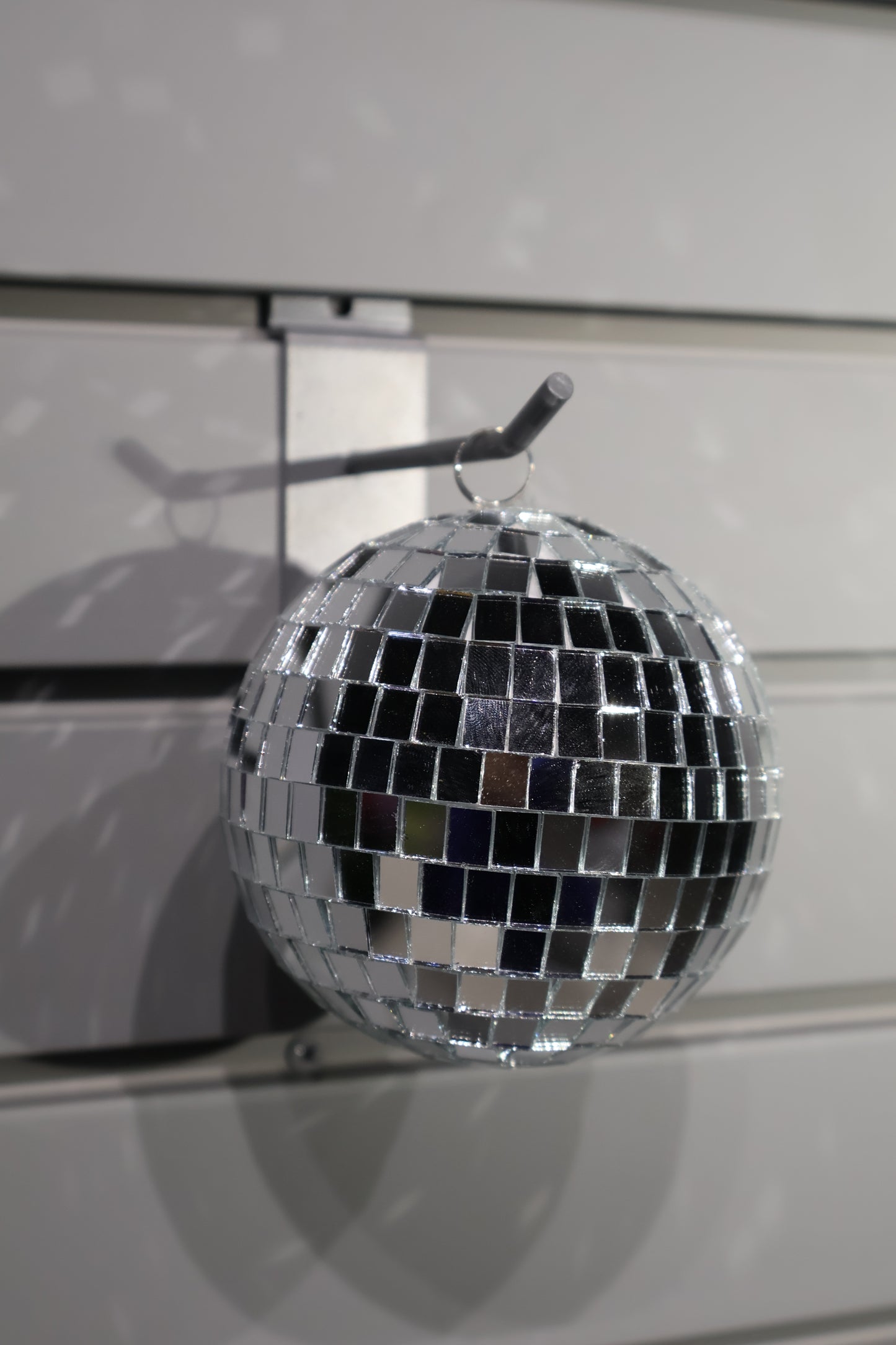 AG-01 | Disco Ball Christmas Ornament – 3.9" (10 cm), Silver