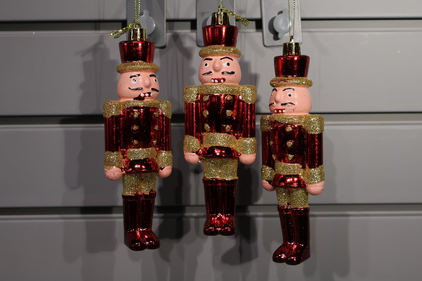 AG-70 | Nutcracker Soldier Ornament Set – 5.5" × 2" × 1.25", Set of 3