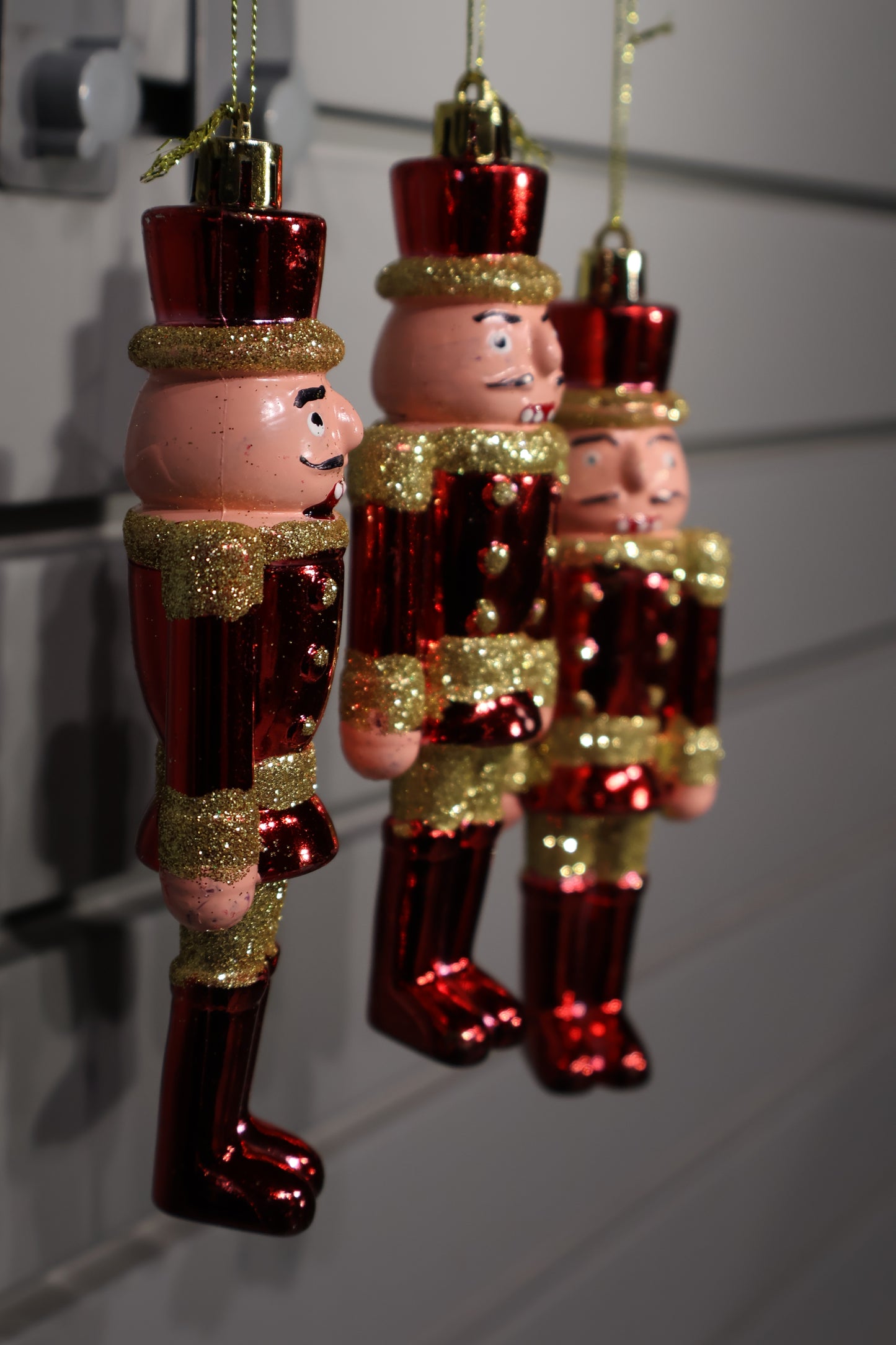AG-70 | Nutcracker Soldier Ornament Set – 5.5" × 2" × 1.25", Set of 3