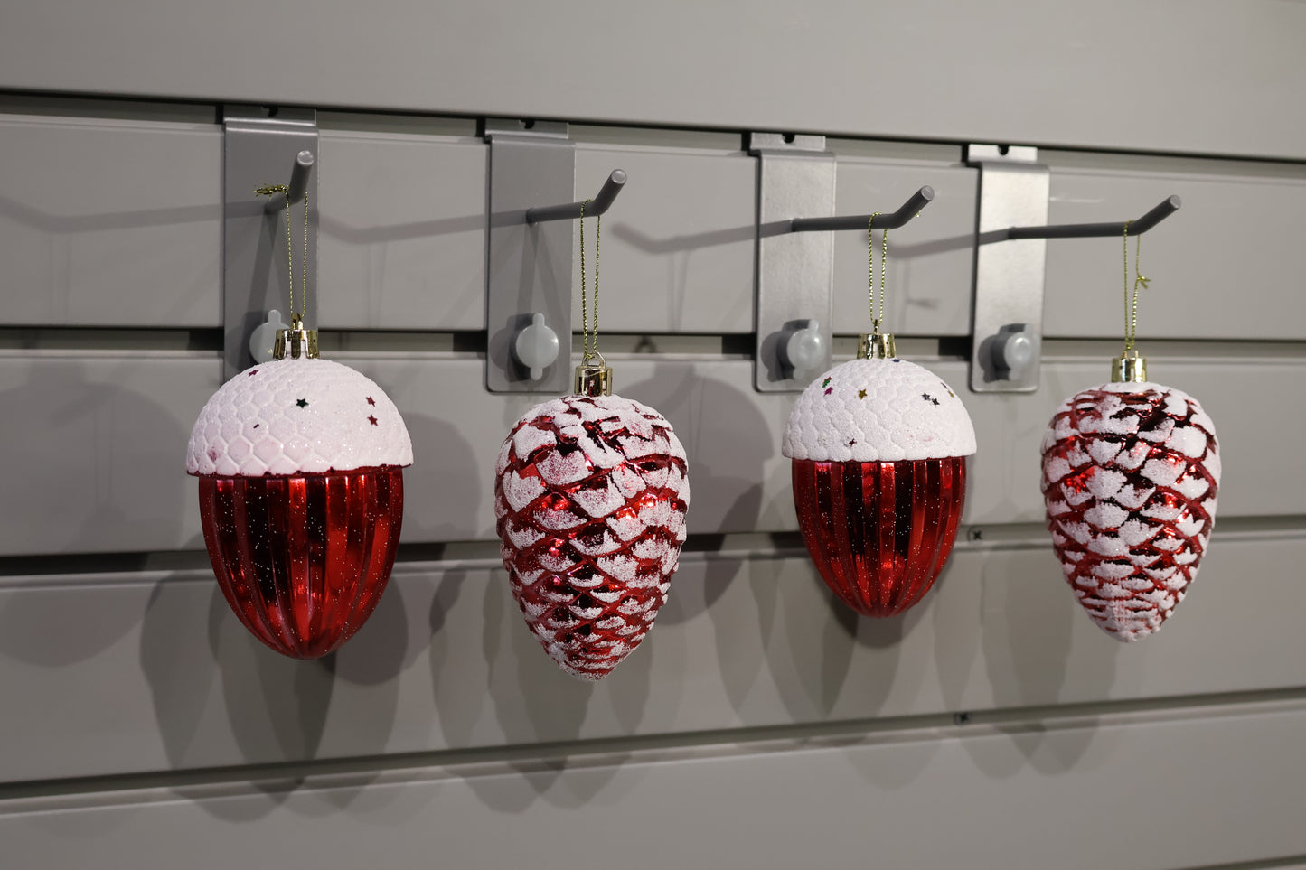 AG-72 | Christmas Bauble Ornament Set – 4" × 2.5", Set of 4