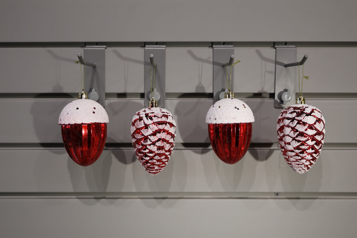 AG-72 | Christmas Bauble Ornament Set – 4" × 2.5", Set of 4