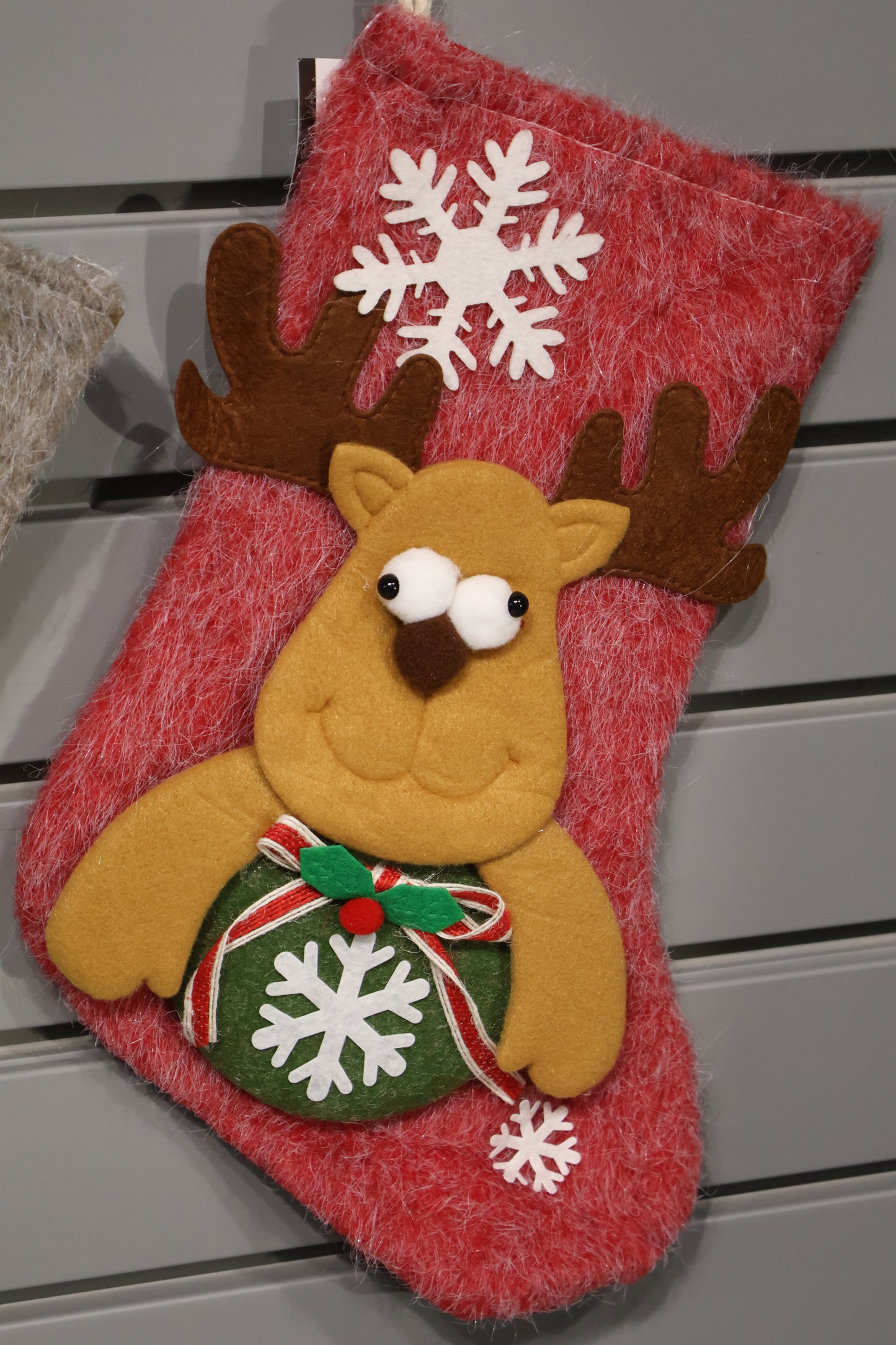 AG-18 | Christmas Stockings – Set of 3 Designs (Snowman, Santa, Reindeer), 13.6" × 9.1" (34.5×23 cm), 12 Pieces per OPP Bag