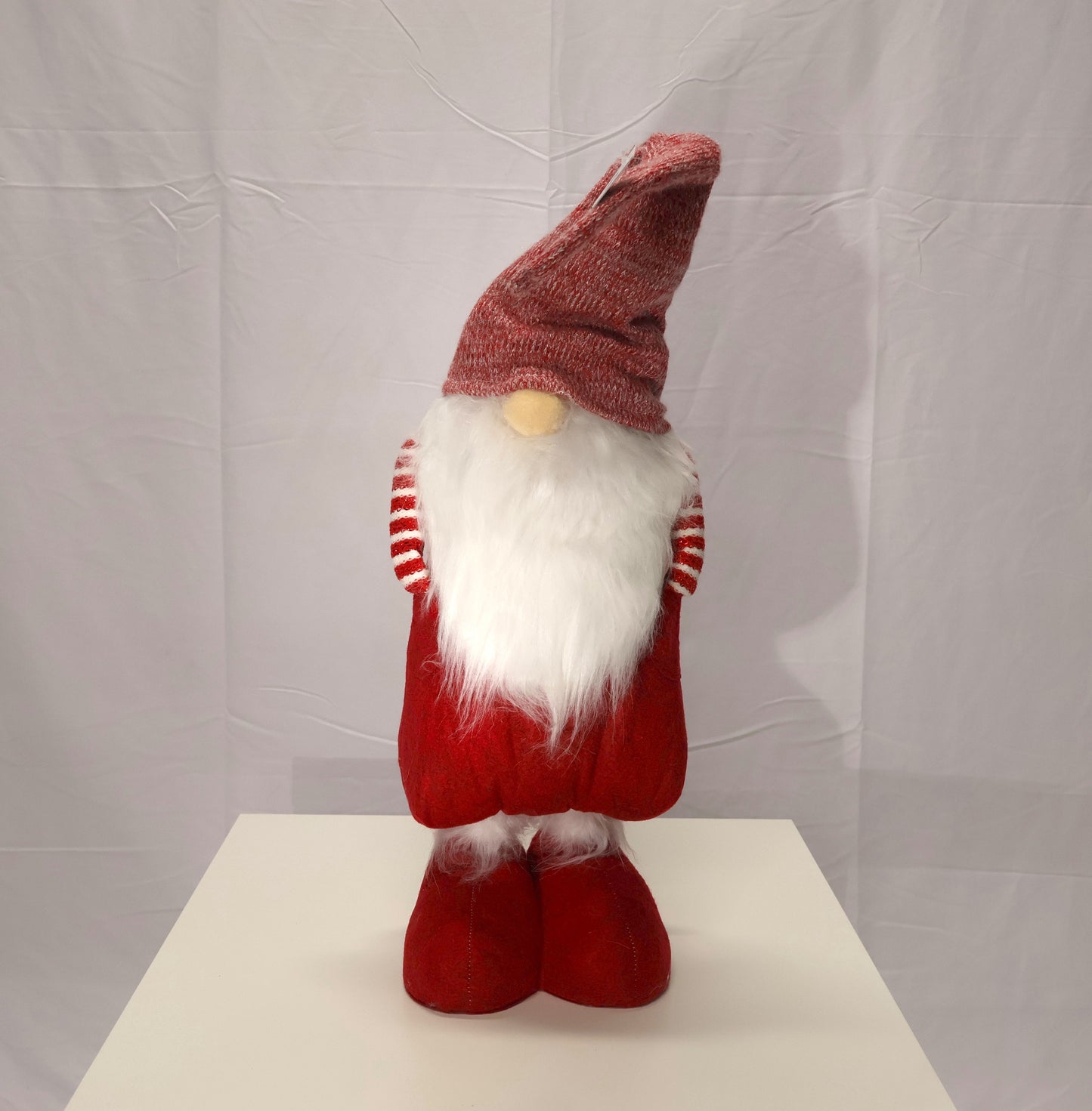 AG-16 | Christmas Ornament – Nordic Gnome Design, Red, 26.0" × 8.7" × 5.9" (66×22×15 cm)
