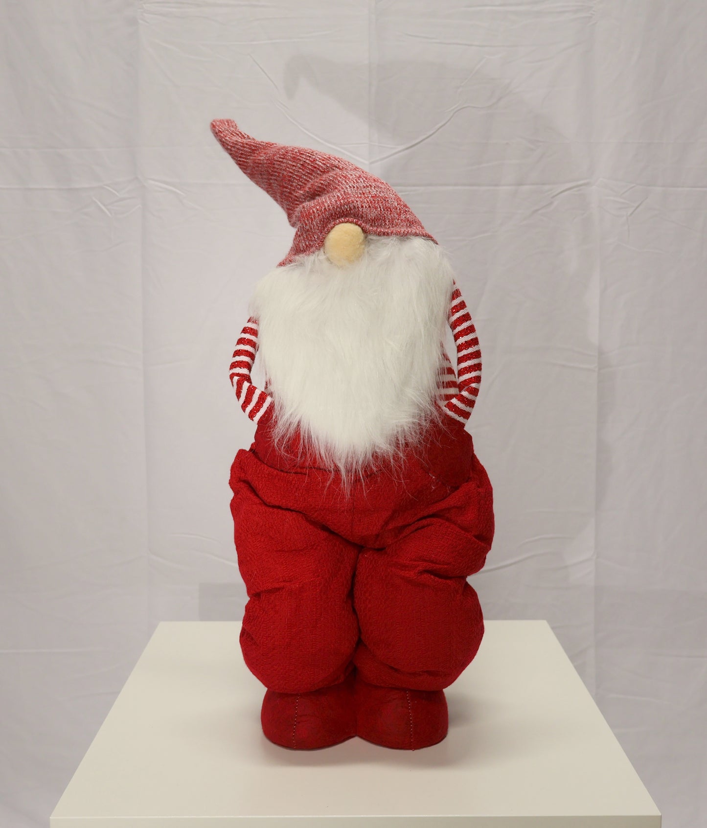 AG-15 | Christmas Ornament – Nordic Gnome Design, Red, 28.0" × 11.8" × 5.9" (71×30×15 cm)
