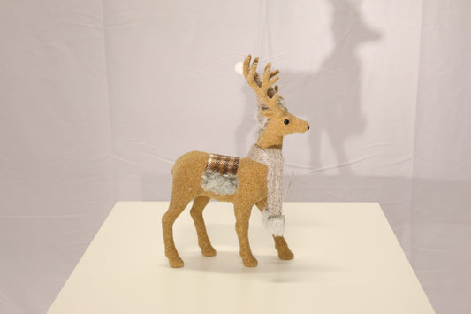 AG-26 | Christmas Ornament – Reindeer Design, Bronze, 12.6" × 9.1" (32×23 cm)