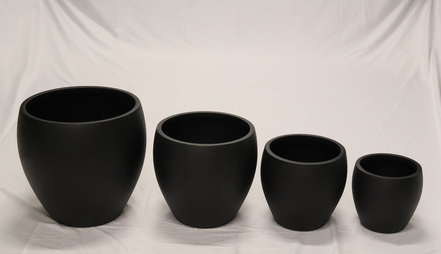 TEXTURED ROUND PLANTER — MULTI SIZE