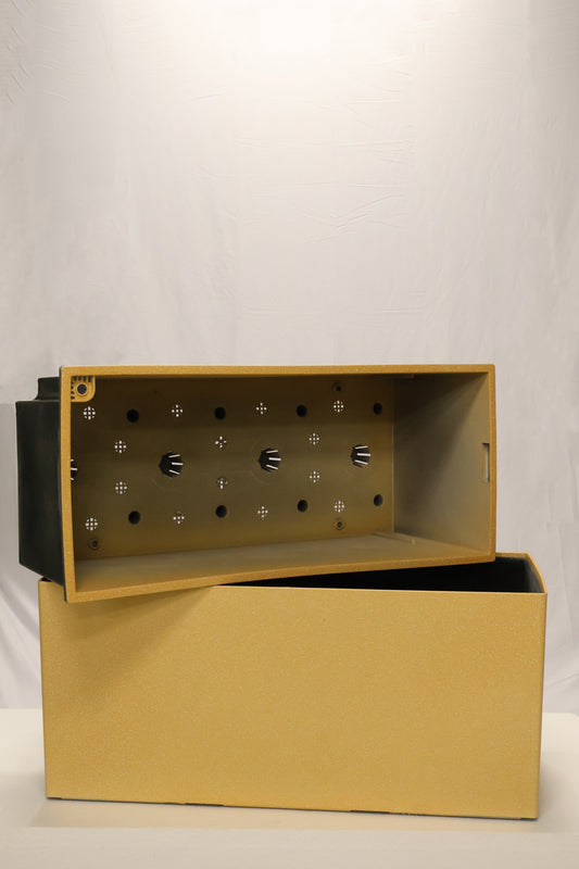 SAND TEXTURE RECTANGULAR PLANTER (ON WHEELS) — 31.5" × 14.2" × 14.2" (80 × 36 × 36 cm)