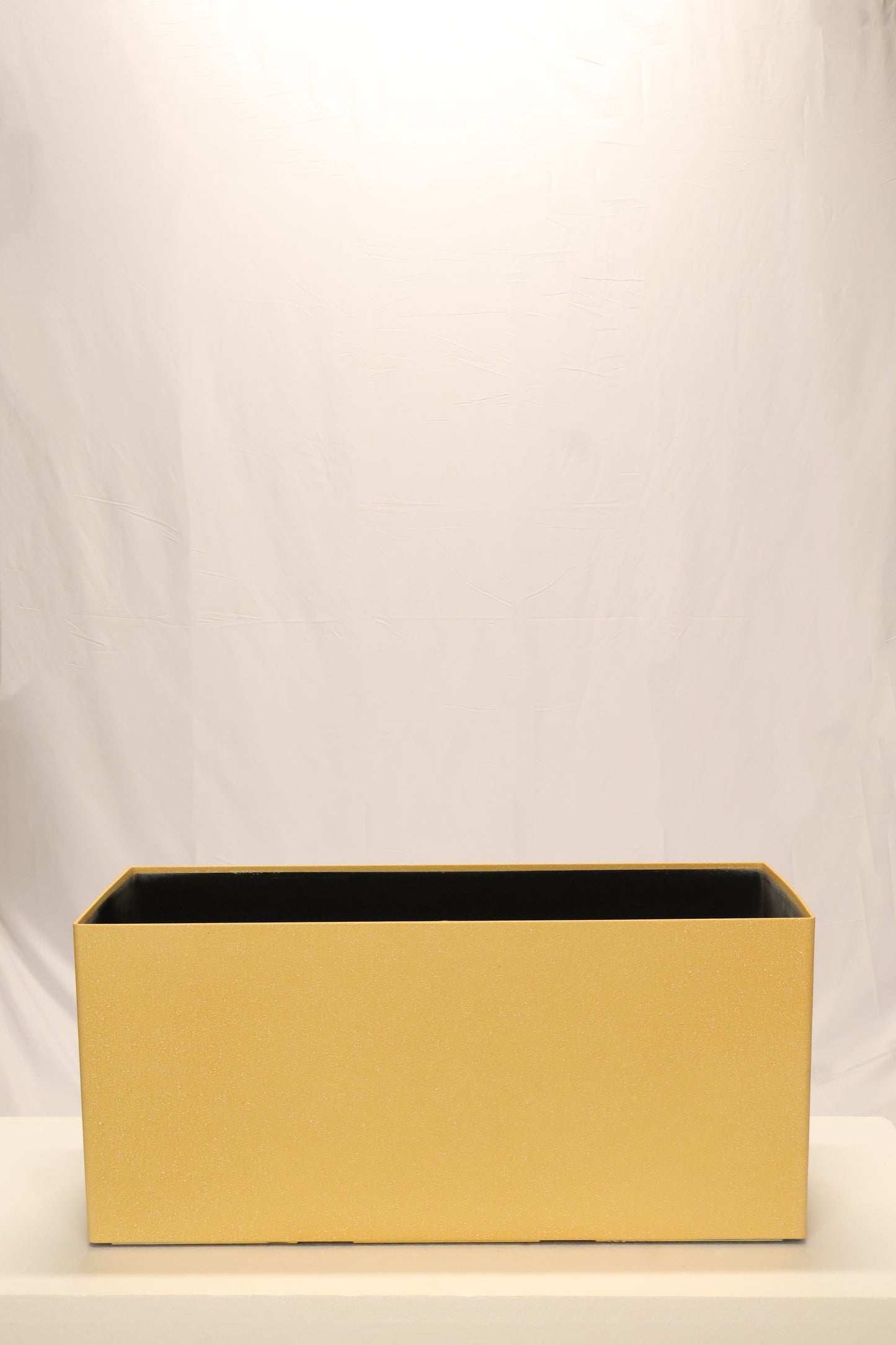 SAND TEXTURE RECTANGULAR PLANTER (ON WHEELS) — 31.5" × 14.2" × 14.2" (80 × 36 × 36 cm)