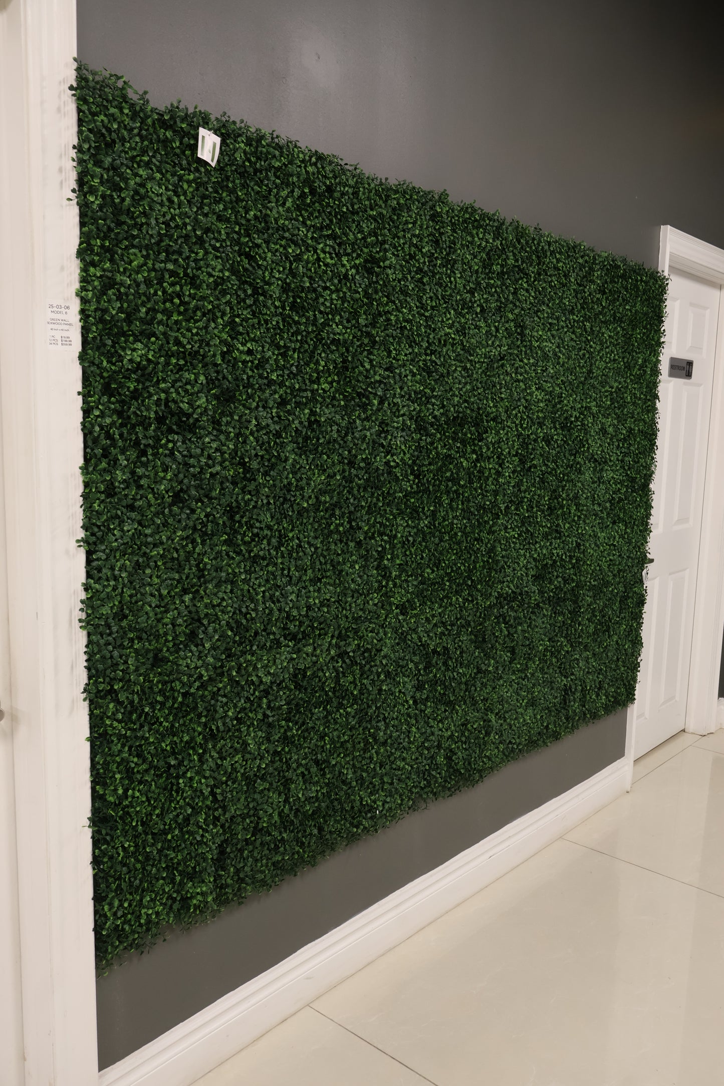 GREEN WALL — BOXWOOD PANEL — 20" × 20" (51 × 51 cm)